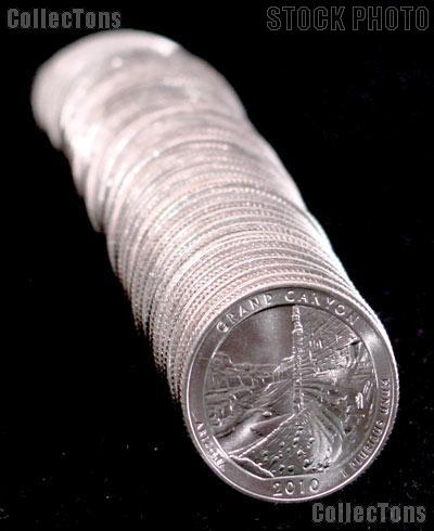 2010-P Arizona Grand Canyon National Park Quarters Bank Wrapped Roll 40 Coins GEM BU
