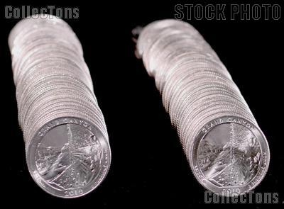 2010 P & D Arizona Grand Canyon National Park Quarter Rolls 80 Coins GEM BU America the Beautiful