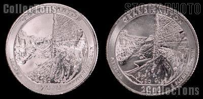 2010 P & D Arizona Grand Canyon National Park Quarters GEM BU America the Beautiful