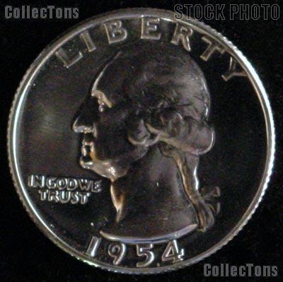 1954 Washington Quarter SILVER PROOF 1954 Quarter Proof Coin