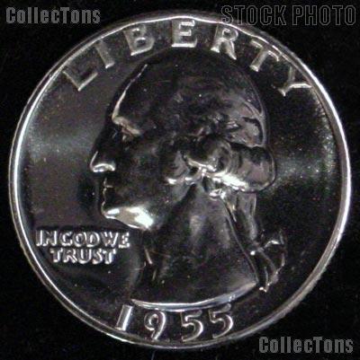 1955 Washington Quarter SILVER PROOF 1955 Quarter Proof Coin