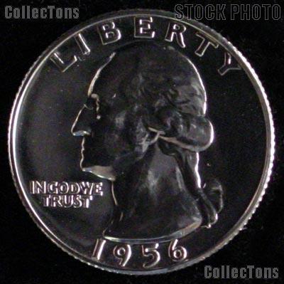 1956 Washington Quarter SILVER PROOF 1956 Quarter Proof Coin