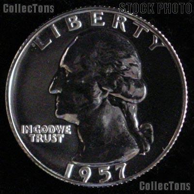 1957 Washington Quarter SILVER PROOF 1957 Quarter Proof Coin