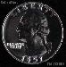 1957 Washington Quarter SILVER PROOF 1957 Quarter Proof Coin