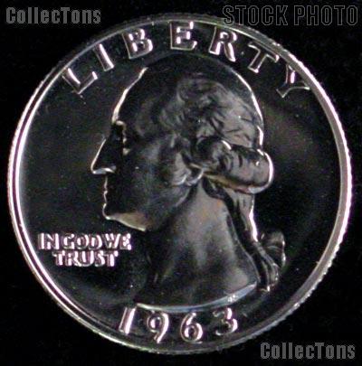 1963 Washington Quarter SILVER PROOF 1963 Quarter Proof Coin