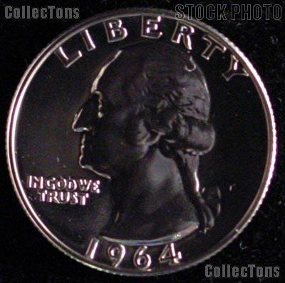 1964 Washington Quarter SILVER PROOF 1964 Quarter Proof Coin