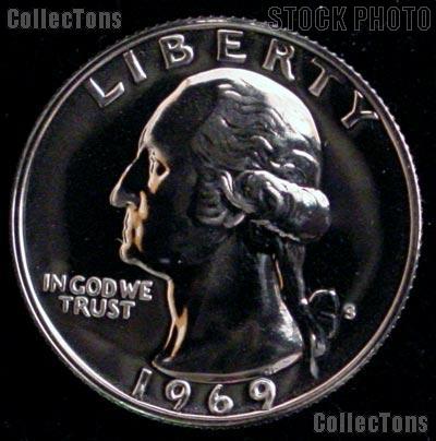 1969-S Washington Quarter PROOF Coin 1969 Quarter