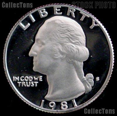 1981-S Washington Quarter PROOF Coin 1981 Quarter