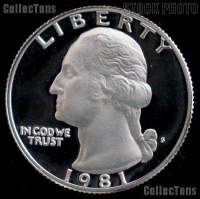 1981-S Washington Quarter Type 2 PROOF Coin