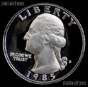 1985-S Washington Quarter PROOF Coin 1985 Quarter