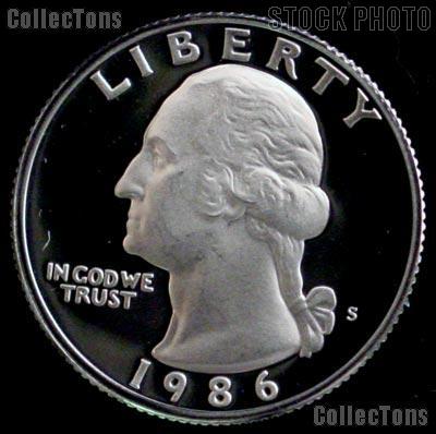 1986-S Washington Quarter PROOF Coin 1986 Quarter
