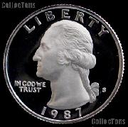 1987-S Washington Quarter PROOF Coin 1987 Quarter