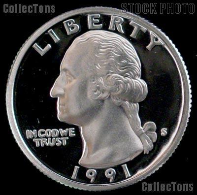1991-S Washington Quarter PROOF Coin 1991 Quarter