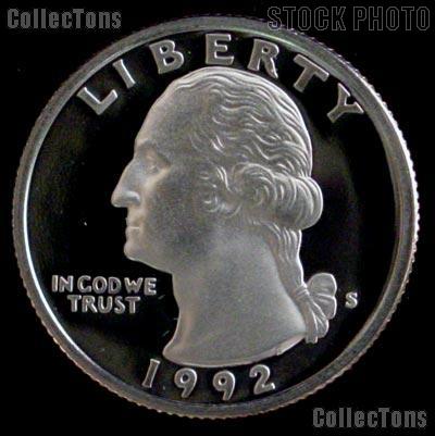 1992-S Washington Quarter SILVER PROOF 1992 Quarter Proof Coin