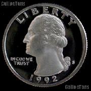 1992-S Washington Quarter SILVER PROOF 1992 Quarter Proof Coin