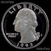 1993-S Washington Quarter SILVER PROOF 1993 Quarter Proof Coin