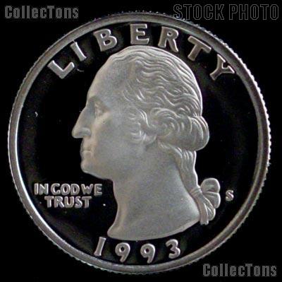 1993-S Washington Quarter PROOF Coin 1993 Quarter