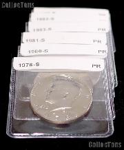 Proof Half Dollar Coin Starter Set 25 Different Proof Kennedy Half Dollars 1971  to Date