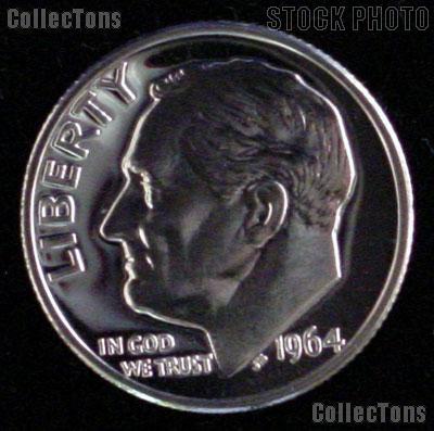 1964 Roosevelt Dime SILVER PROOF 1964 Dime Silver Coin