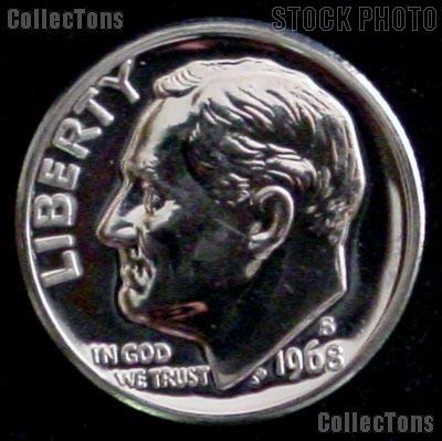 1968-S Roosevelt Dime PROOF Coin 1968 Dime