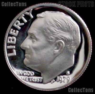 1979-S Roosevelt Dime  Type 1 PROOF Filled S Coin