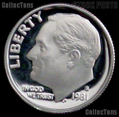 1981-S Roosevelt Dime PROOF Coin 1981 Dime