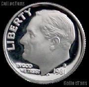 1981-S Roosevelt Dime PROOF Coin 1981 Dime