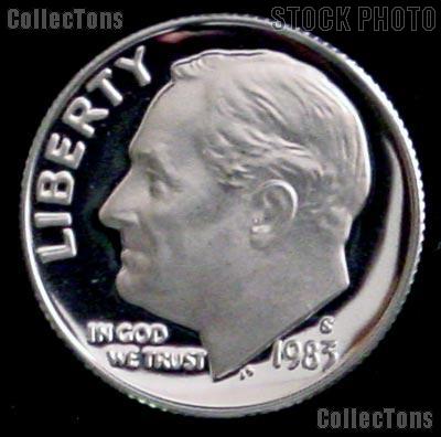 1983-S Roosevelt Dime PROOF Coin 1983 Dime