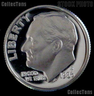 1986-S Roosevelt Dime PROOF Coin 1986 Dime