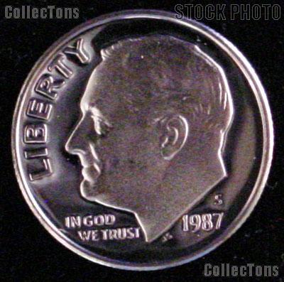 1987-S Roosevelt Dime PROOF Coin 1987 Dime