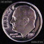 1987-S Roosevelt Dime PROOF Coin 1987 Dime