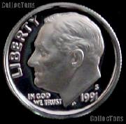 1991-S Roosevelt Dime PROOF Coin 1991 Dime