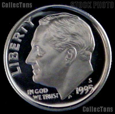 1995-S Roosevelt Dime SILVER PROOF 1995 Dime Silver Coin