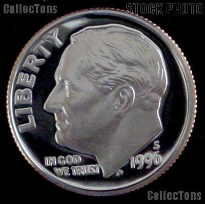 1996-S Roosevelt Dime SILVER PROOF 1996 Dime Silver Coin