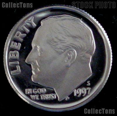 1997-S Roosevelt Dime SILVER PROOF 1997 Dime Silver Coin