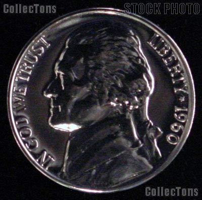 1960 Jefferson Nickel PROOF Coin 1960 Proof Nickel Coin