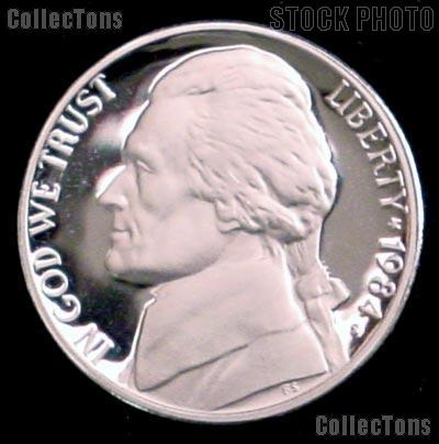 1984-S Jefferson Nickel PROOF Coin 1984 Proof Nickel Coin