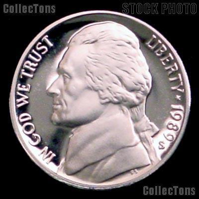 1989-S Jefferson Nickel PROOF Coin 1989 Proof Nickel Coin