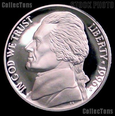 1996-S Jefferson Nickel PROOF Coin 1996 Proof Nickel Coin