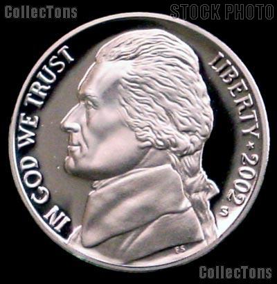 2002-S Jefferson Nickel PROOF Coin 2002 Proof Nickel Coin
