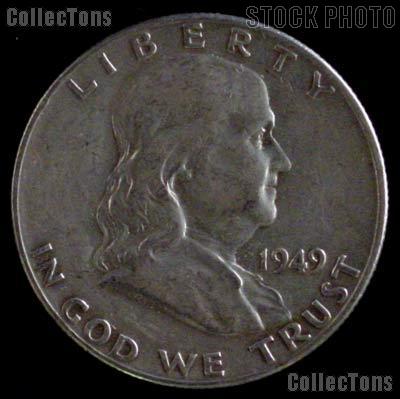 1949-S Franklin Half Dollar Silver Coin 1949 Half Dollar Coin