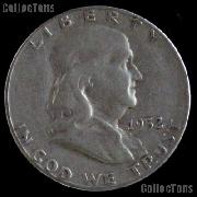 1952-S Franklin Half Dollar Silver Coin 1952 Half Dollar Coin