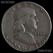1954 Franklin Half Dollar Silver Coin 1954 Half Dollar Coin