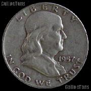 1957-D Franklin Half Dollar Silver Coin 1957 Half Dollar Coin