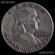 1958 Franklin Half Dollar Silver Coin 1958 Half Dollar Coin