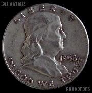 1958-D Franklin Half Dollar Silver Coin 1958 Half Dollar Coin