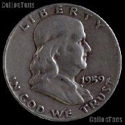 1959-D Franklin Half Dollar Silver Coin 1959 Half Dollar Coin