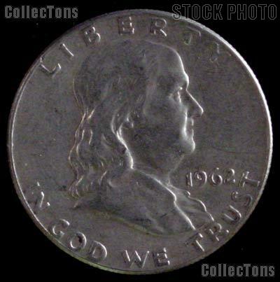 1962 Franklin Half Dollar Silver Coin 1962 Half Dollar Coin