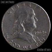 1962-D Franklin Half Dollar Silver Coin 1962 Half Dollar Coin