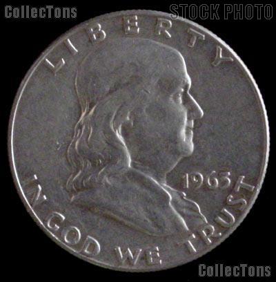 90% Silver Coins Pre 1965 1 Dollar Face Value 2 Different Franklin Silver Half Dollars